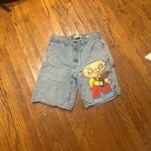Vintage jorts and I painted them great for the summer painted them myself.
